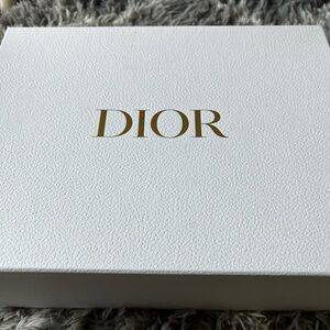 Dior White Box with Gold Logo